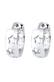 Ohrringe Creolen Sterne Astro Trend 925 Silber Silber
