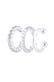 Ohrringe Earcuff 3er Set 925 Silber silber