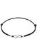 Armband Infinity Liebe Trend Symbol Elastisch 925 Silber Schwarz