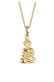 Kette Buddha Karma Glücksbringer 925 Sterling Silber Gold