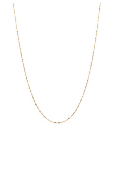 ELLI PREMIUM Kette Singapurkette fein 585 Gelbgold Gold