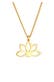 Kette Lotusblume Blume Spirituell 925 Silber Gold