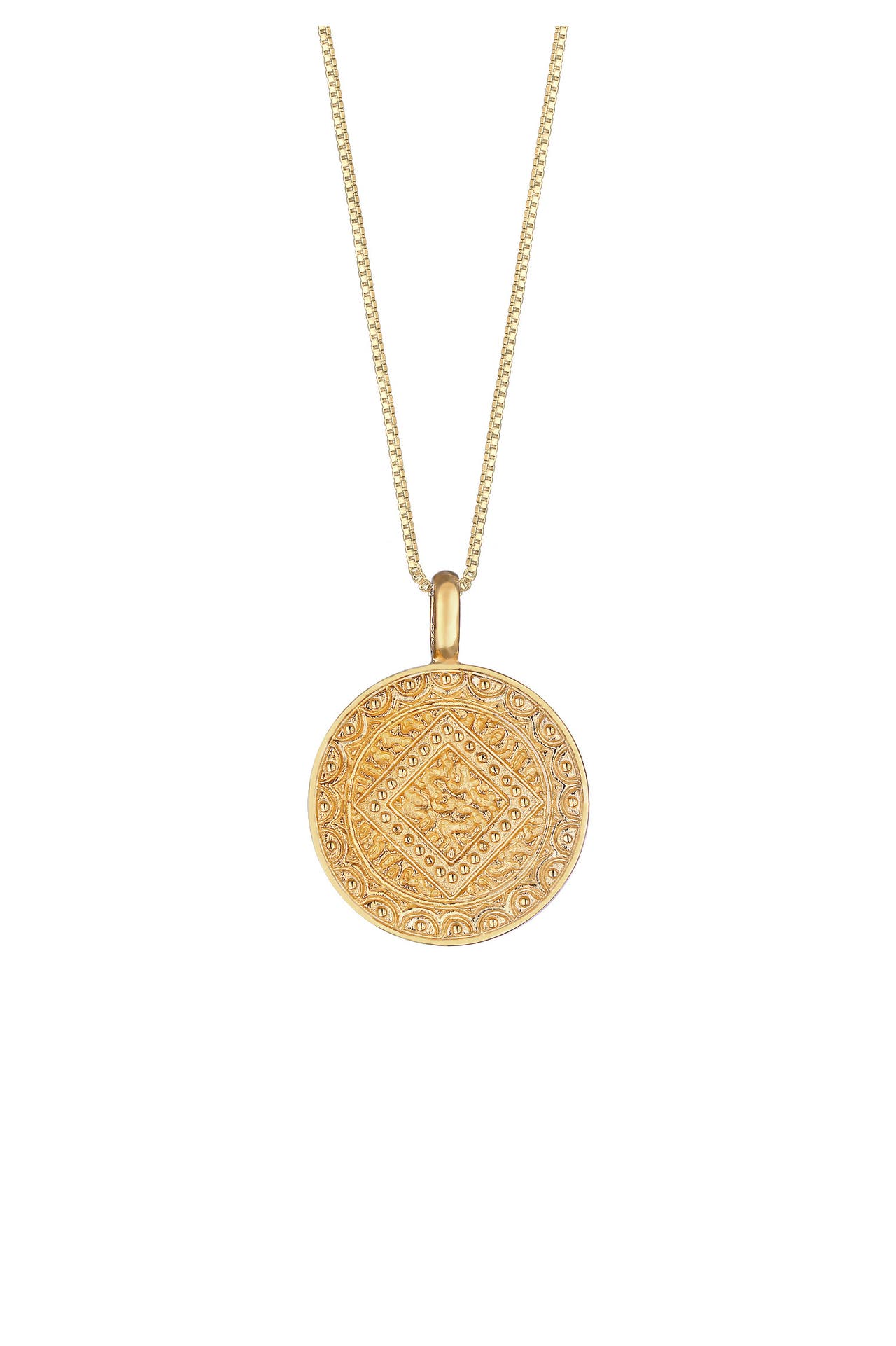 ELLI Kette Ornament Boho Chic 925 Sterling Silber Gold, Bild 1