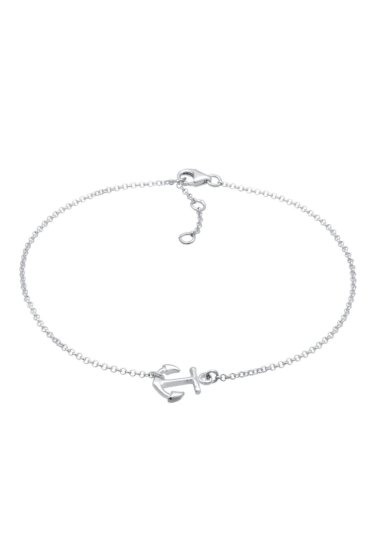 ELLI Fusskettchen Anker Symbol Maritim 925 Silber Silber, Bild 1