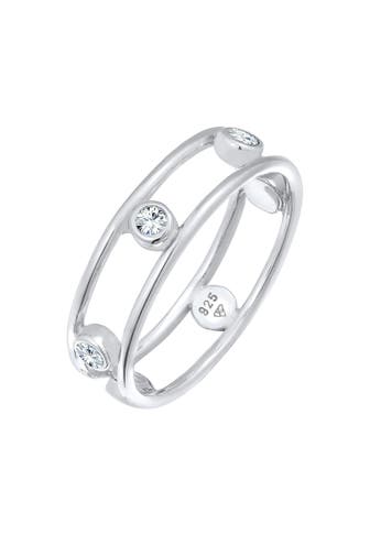 ELLI Ring Glamouröse Elegant 925 Silber, mit Kristallen von Swarovski®