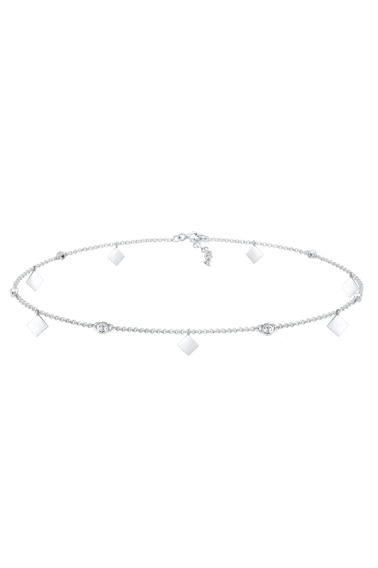 ELLI Kette Choker Weiß 925 Sterling Silber, mit Kristallen von Swarovski® Silber, Bild 1