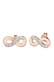 Ohrringe Infinity Symbol Kristalle 925 Sterling Silber Rosegold