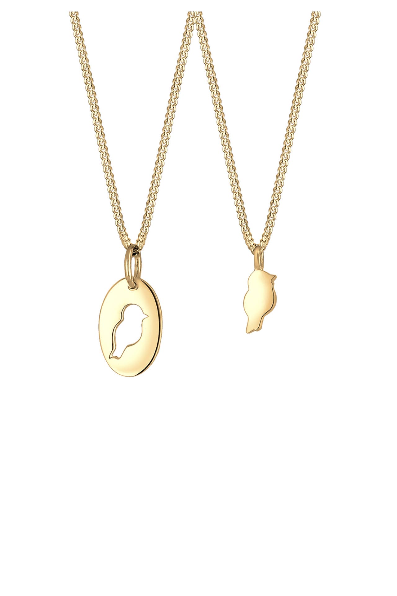 ELLI Kette Mutter Kind Vogel Symbol 925 Sterling Silver Gold, Bild 1