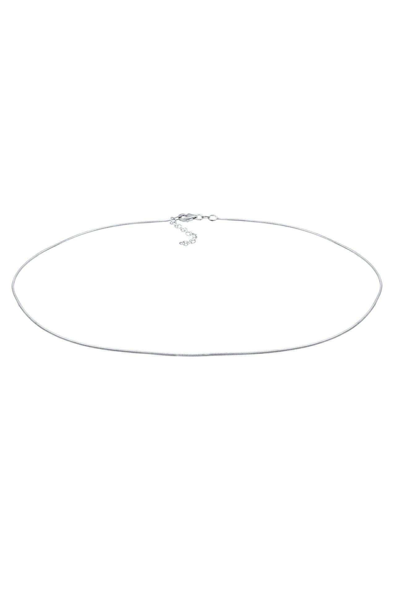 ELLI Kette Runde Schlangenkette Basic 925 Sterling Silber Silber, Bild 1