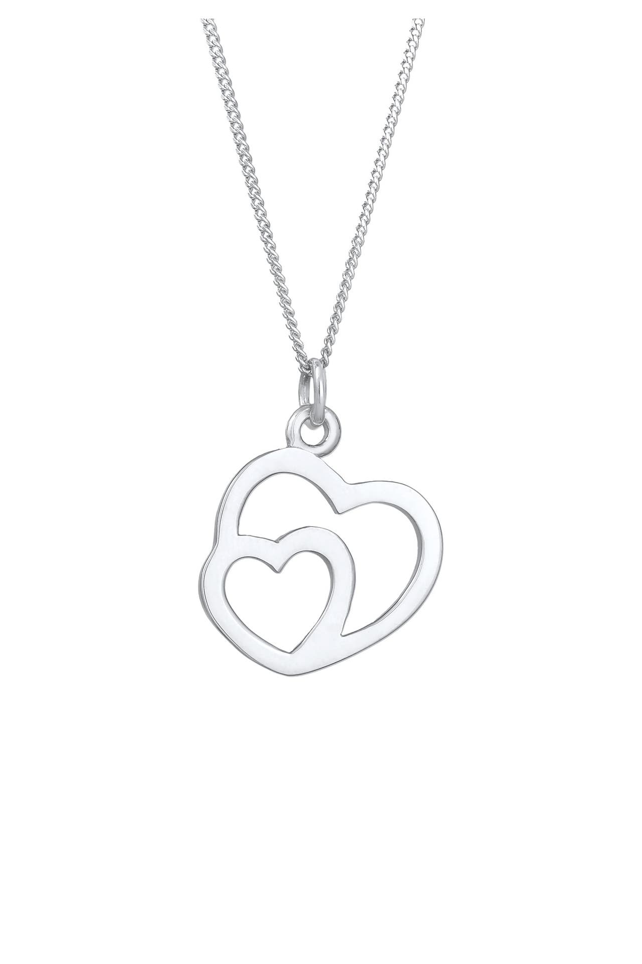 ELLI Kette Herz in Herz Liebe 925 Silber Silber, Bild 1