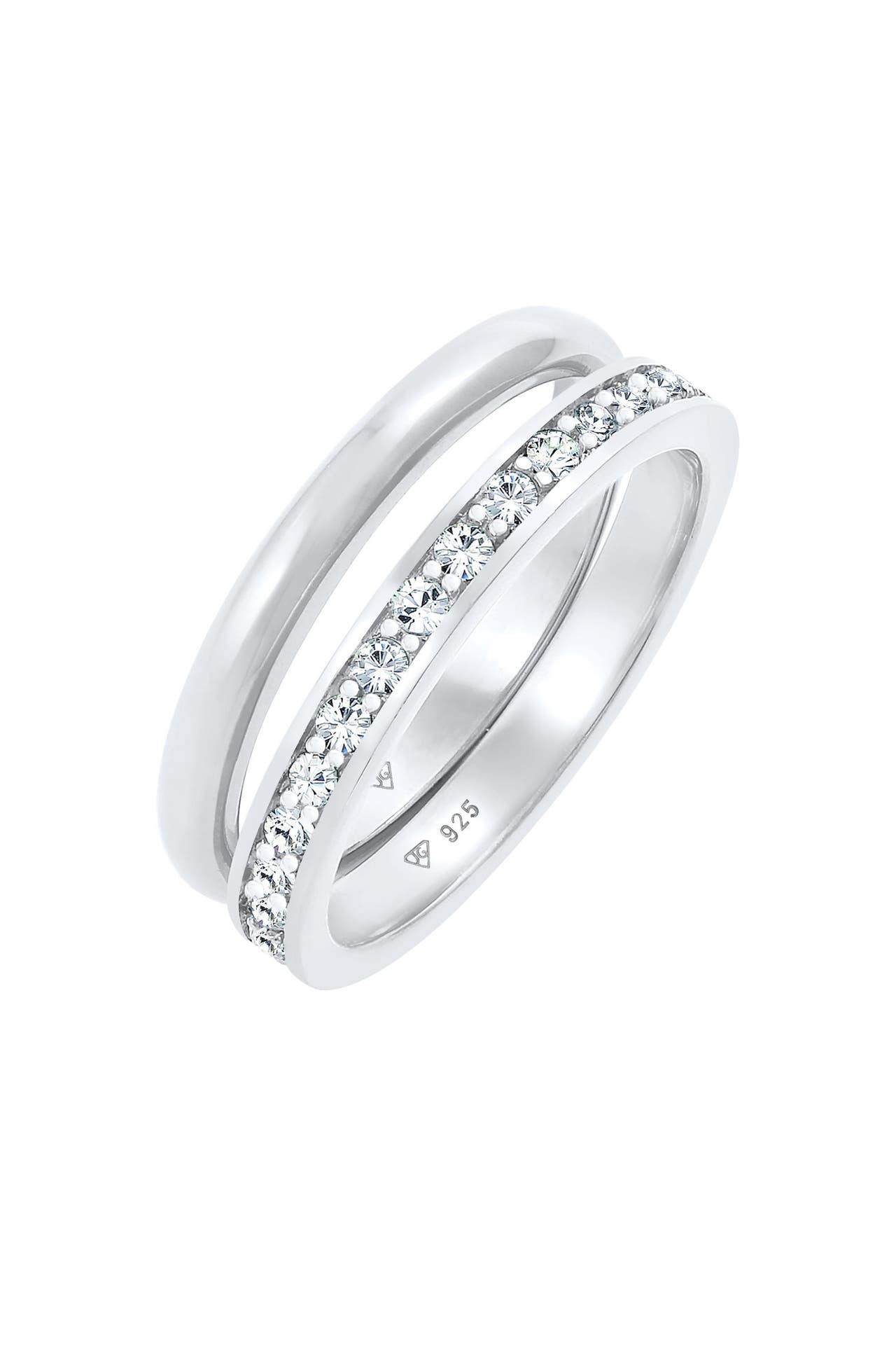 ELLI Ring Set mit Kristallen von Swarovski®925 Sterling Silber Silber, Bild 1