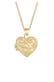 Kette Ornament Amulett Medaillon Herz 925 Sterling Silber vergoldet Gold