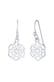 Ohrringe Hänger Blume des Lebens Ornament 925 Silber Silber