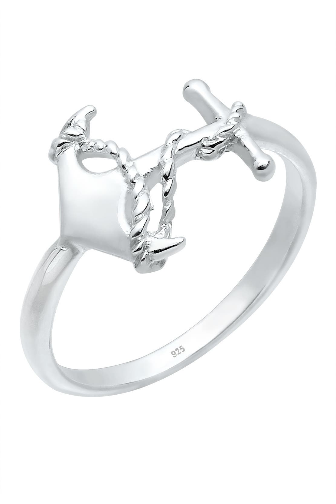 ELLI Ring Anker Symbol Maritim 925 Sterling Silber Silber, Bild 1