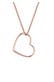 Kette Herz Anhänger Liebe Cut Out Schmuck Geschenk 925 Silber Rosegold