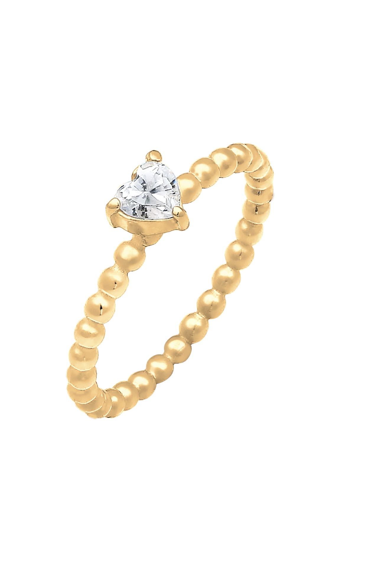 ELLI Ring Verlobungsring Herz Zirkonia Kristall 925 Silber Gold, Bild 1