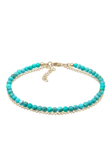 ELLI Armband Layer Howlith Edelstein Beads Boho 925er Silber Türkis