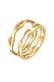 Ring Stapelringe Stacking Bandring 2er Set 925 Silber Gold