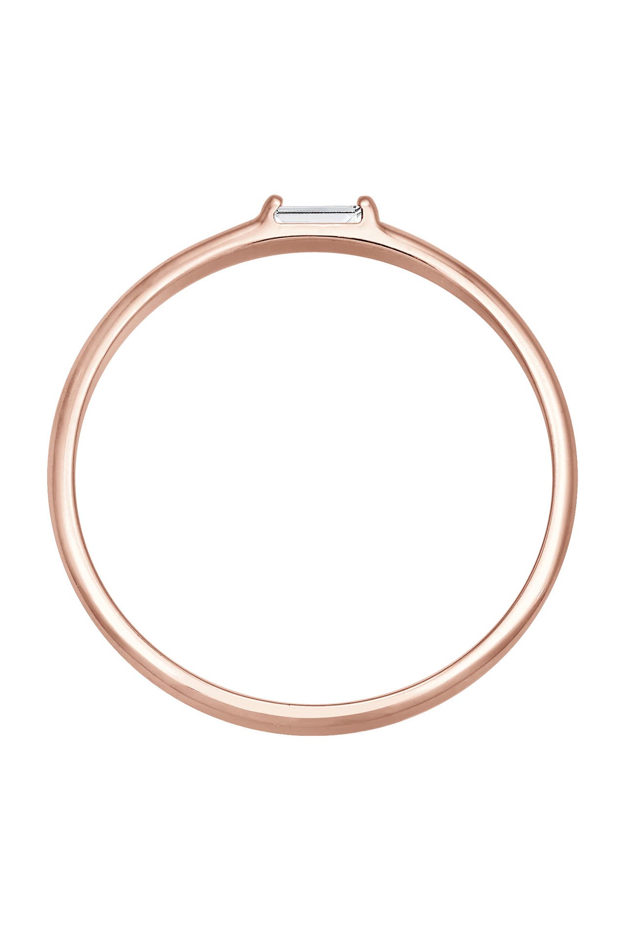 ELLI PREMIUM Ring Verlobungsring Topas Weiß 750 Rosegold Rosegold, Bild 1