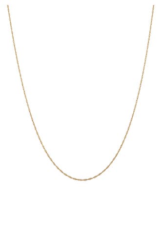 KUZZOI Kette Basic Gedrehte Gliederkette 925 Silber Gold