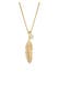 Kette Feder Boho Topas Panzerkette 375 Gelbgold Gold