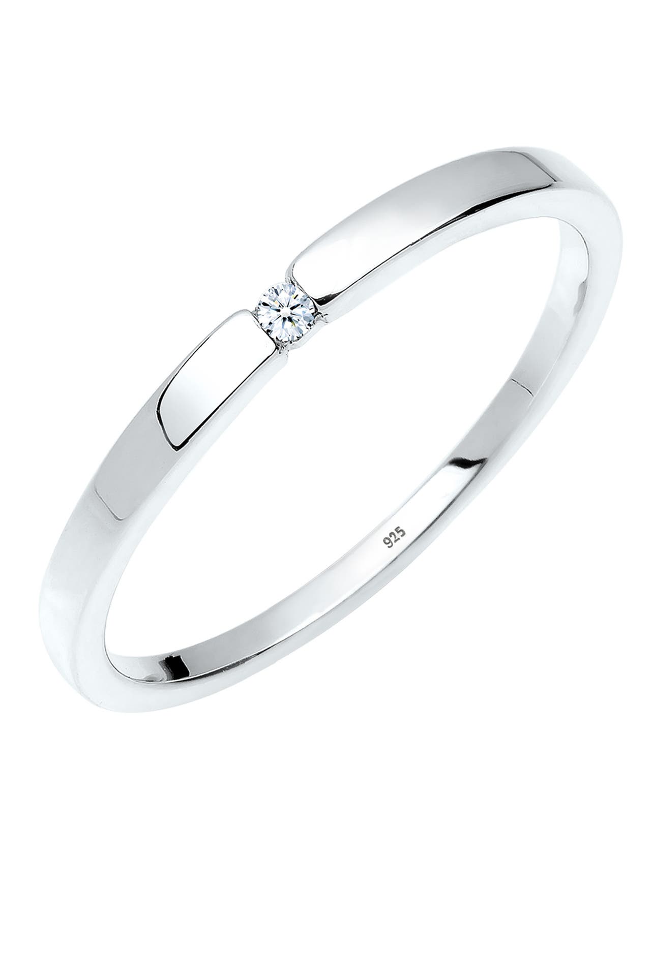 ELLI DIAMONDS Ring Verlobungsring Klassiker Diamant Silber, Bild 1