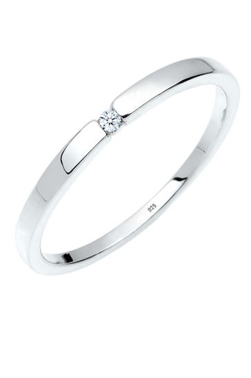 ELLI DIAMONDS Ring Verlobungsring Klassiker Diamant Silber