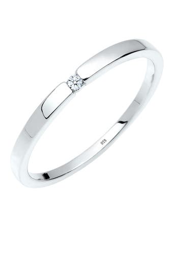 ELLI DIAMONDS Ring Verlobungsring Klassiker Diamant Silber