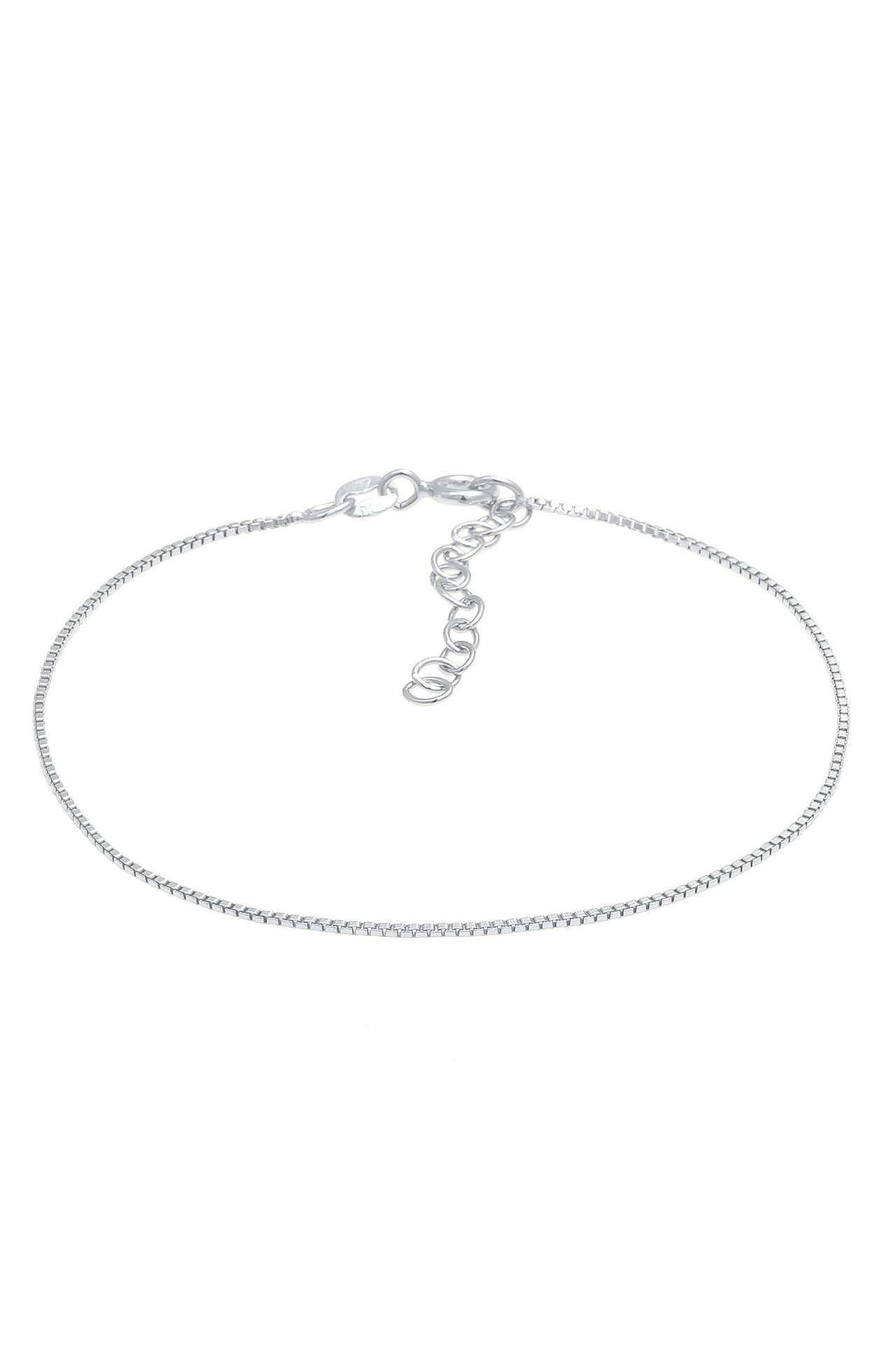 ELLI Armband Venezianer Basic Rechteckige Glieder 925 Silber Silber, Bild 1