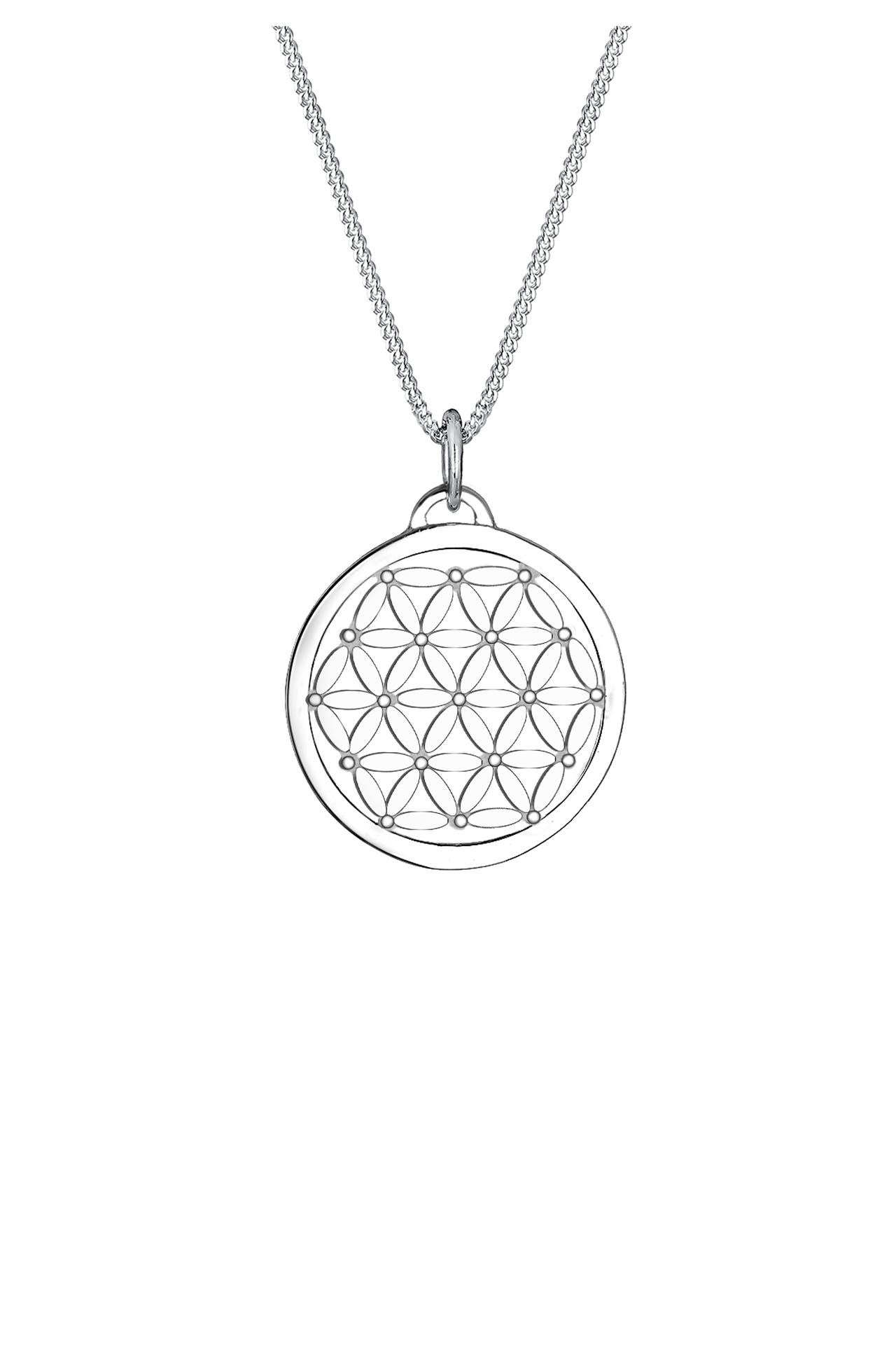 ELLI Kette Anhänger Blume des Lebens 925 Sterling Silber Silber, Bild 1