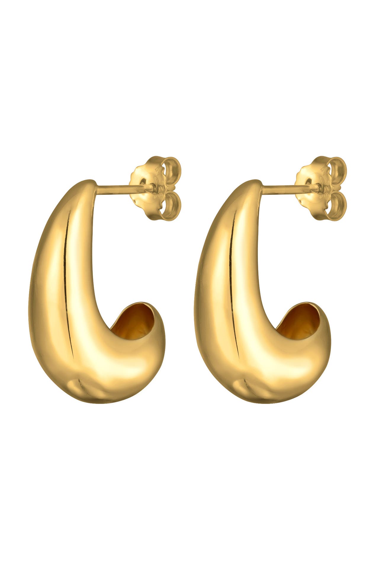 ELLI Ohrringe Ohrstecker Tropfen 925 Silber Gold, Bild 1