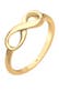 Ring Basic Infinity Unendlichkeit Zeichen 925 Silber Gold