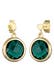 Ohrringe Quarz Green Edelstein Ohrstecker 375 Gelbgold Gold