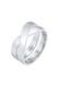 Ring Herren Bandring Überkreuz 925 Silber