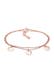 Armband 2-reihig mit Plättchen 925 Silber Rosegold