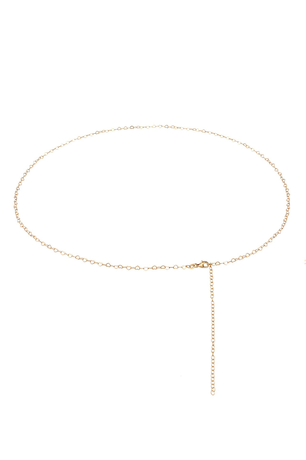 ELLI Kette Taillenkette Body Chain Herz 925er Silber vergoldet Gold, Bild 1