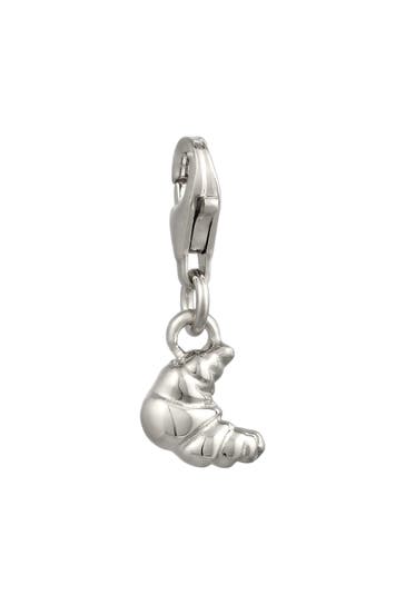ELLI Charm Charm Anhänger Croissant 925 Sterling Silber