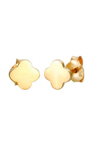ELLI Ohrringe Ohrstecker Kleeblatt 925 Sterling Silber Gold