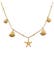 Kette Muscheln Seestern Maritim Sommer 925 Silber Gold