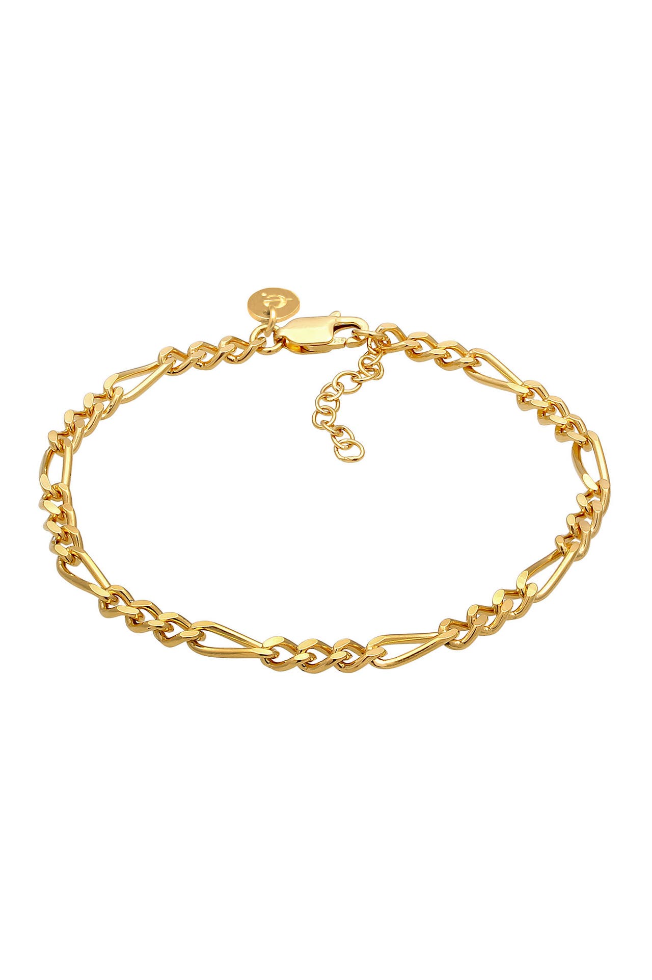 ELLI PREMIUM Armband Figarokette Cool Blogger gold, Bild 1