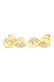 Ohrringe Infinity Diamant (0.06 ct.) Liebe 585 Gelbgold Gold