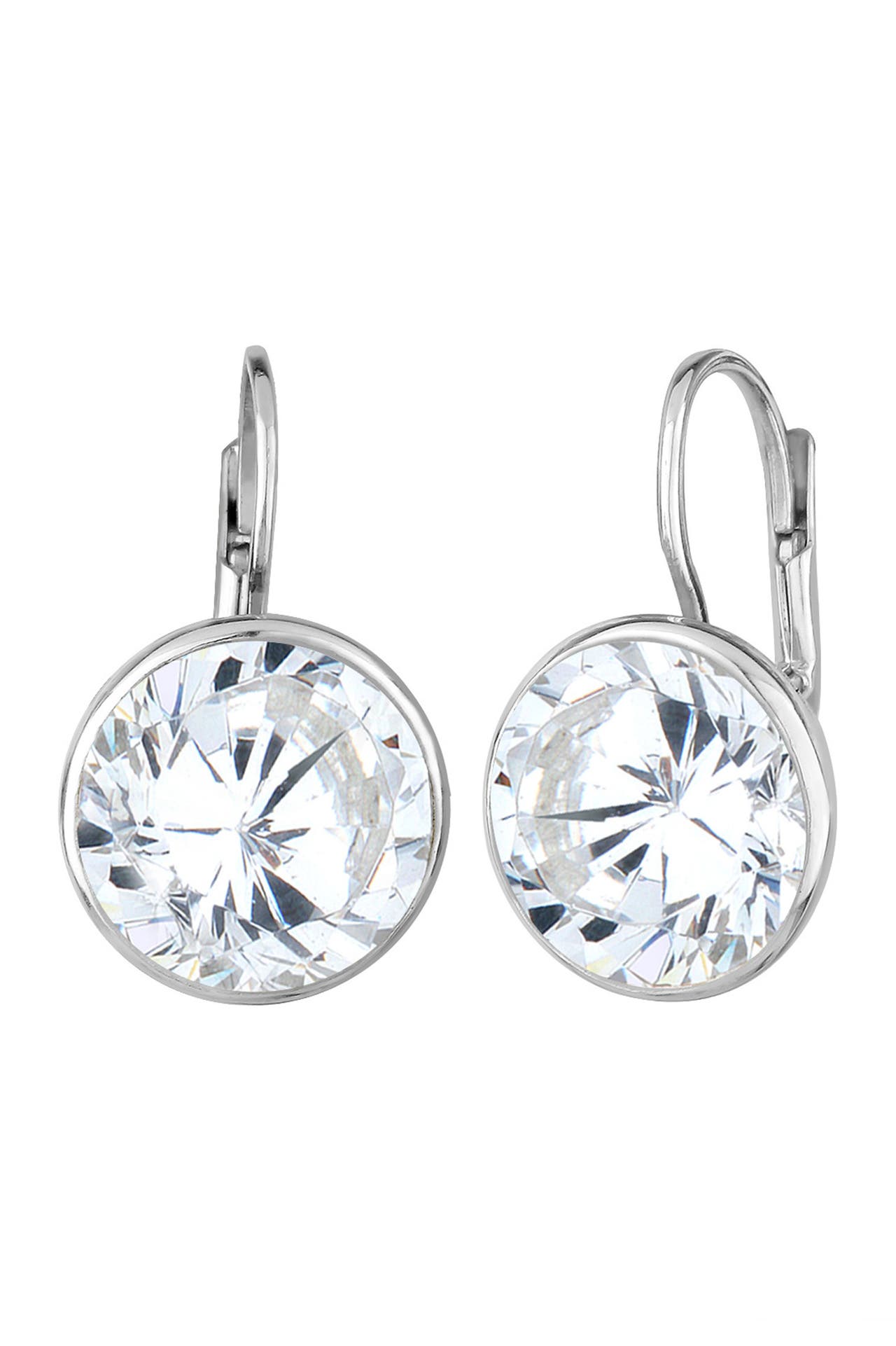ELLI Ohrringe Ohrhänger Zirkonia Rund Glamour 925 Sterling Silber Weiß, Bild 1