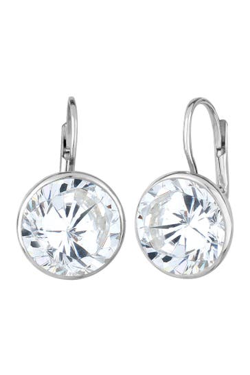 ELLI Ohrringe Ohrhänger Zirkonia Rund Glamour 925 Sterling Silber Weiß