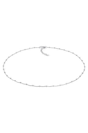 ELLI Kette Choker Kugelkette Basic Rund 925er Silber Silber