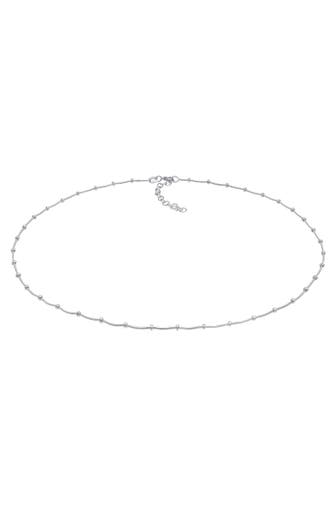 ELLI Kette Choker Kugelkette Basic Rund 925er Silber Silber