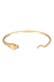 Armband Armreif Offen Schlangen Motiv 925 Silber vergoldet Gold