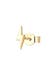 Ohrringe Single Ohrstecker Blitz 925 Silber Gold