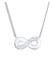 Kette Infinity Symbol Liebe 925 Silber, mit Kristallen von Swarovski® Silber
