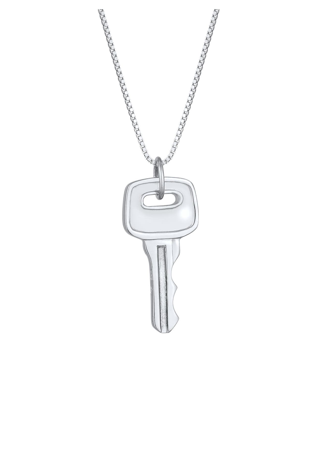 KUZZOI Kette Herren Venezianer Schlüssel Key 925 Silber Silber, Bild 1