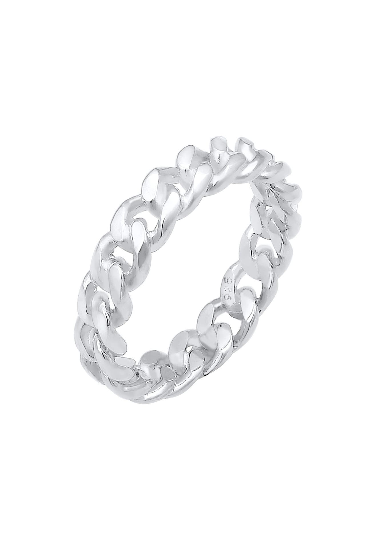 ELLI Ring Panzer Design Bandring 925 Silber Silber, Bild 1